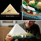 LEGO 21058 Arkitektur The Pyramid of Cheops Byggesæt til håndværk som kreativ hobby, gaveidé til voksne, mænd, kvinder, mor, far, kreativ aktivitet, berømte landemærker Samling Byggesæt Besuche den LEGO-Store
