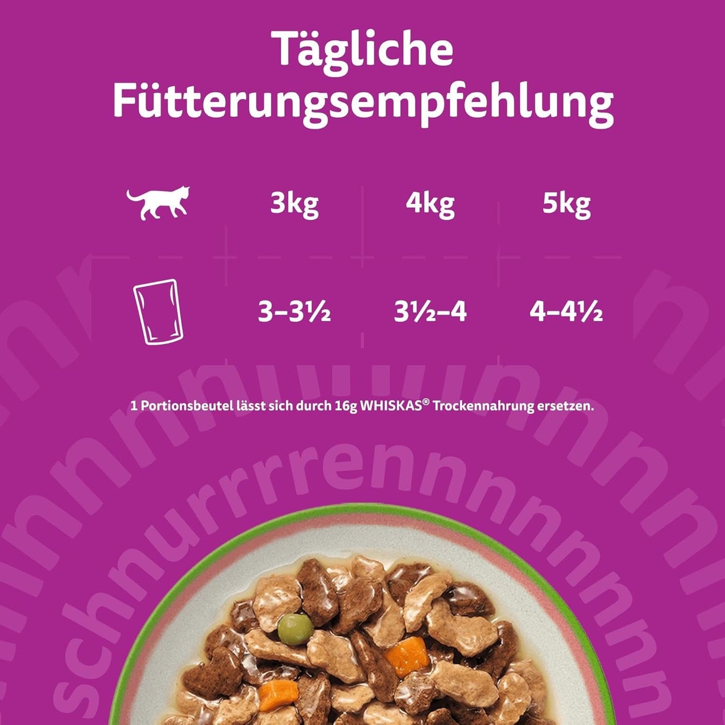 WHISKAS SMÆGENDE MIX Nassfutter i Sauce für Katzen 40 x 85g Chef's Choice
