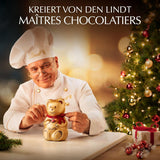 Lindt Chokolade | Æske med guldstykker praliner | 180g | 18 praliner i 10 sortimenter som fint sortiment af praliner, nogle med alkohol | Premium gaveæske med julepraliner