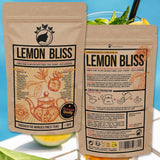 Nananatura'S Original LEMON BLISS TEA 85G | Frugtagtig og forfriskende sommerurtete | Som kold te, iste eller klassisk varm | Med blomster, blade og solmodne bær | Intet sukker