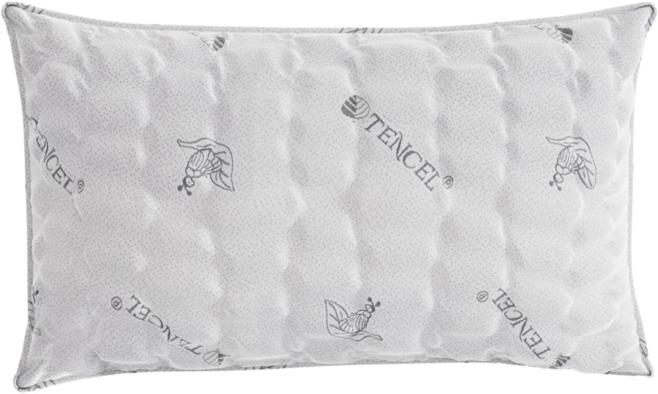 Italiensk sengetøj MB Home Italia, pude, biokeramik, lysegrå, 45 x 75 cm Naty Shop Tencel standardpuder