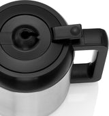 WMF Stelio Aroma espressomaskine med termokande, filterkaffe, 8 kopper, anti-dryp system, automatisk sluk, 1000 W