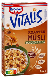 Dr. Oetker Vitalis ristet müsli med tranebær og græskarfrø: ristet müsli med tørrede tranebær, pakke med 8 (8 x 501 g)
