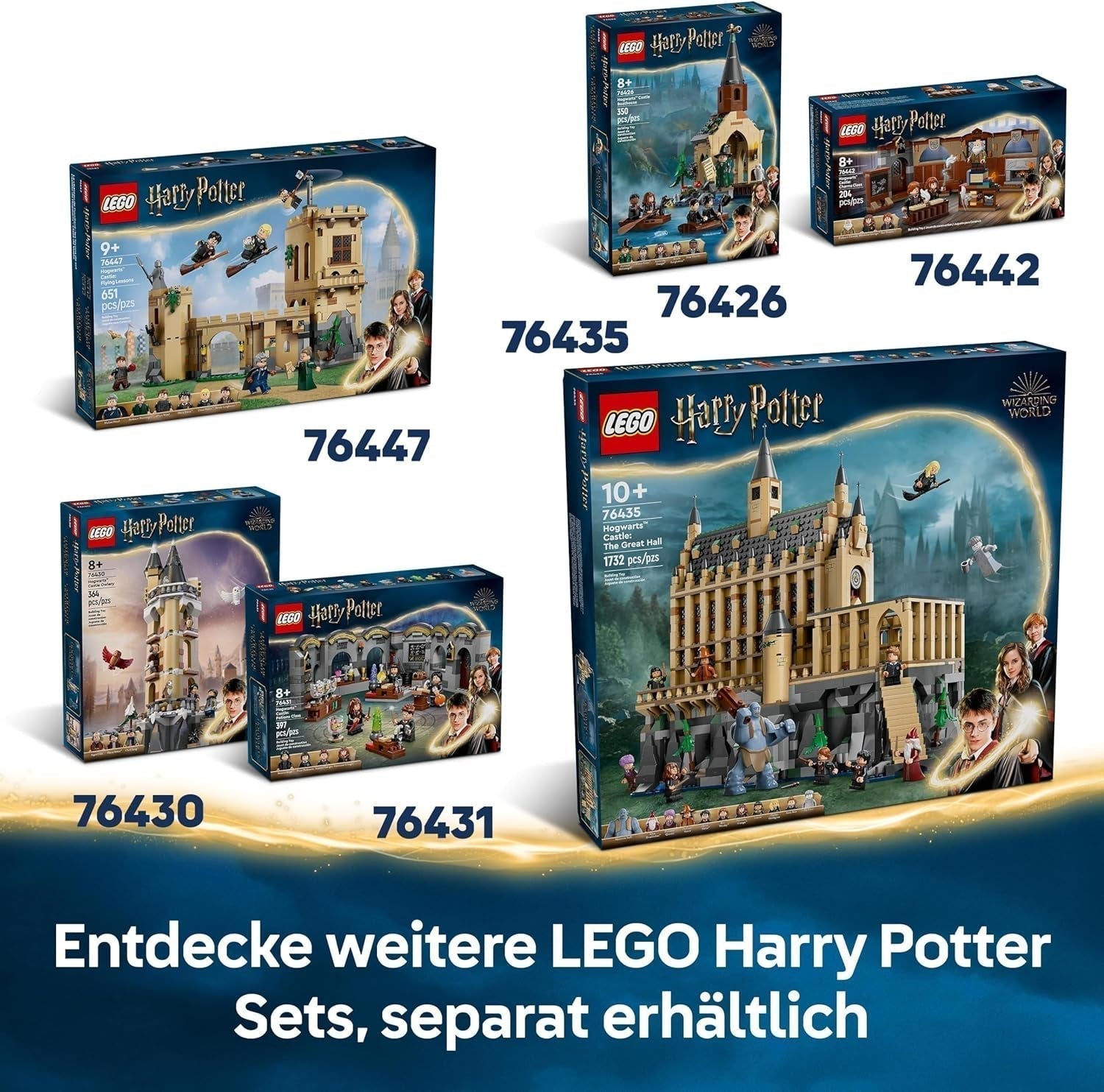 LEGO Harry Potter Adventures With The Travelling Knight Byggesæt 5 minifigurer inklusive Ernie Prang, Stan Shunpike & Padfoot Bus Legetøj til Wizarding World Fans Drenge og piger 8 år 76446 Byggesæt Beuche den LEGO-Store