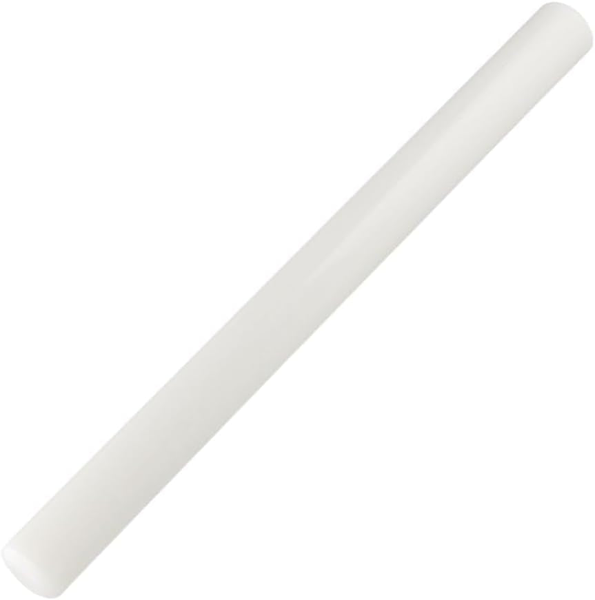 FMprofessional 21575 Rullestang, rustfrit stål, hvid, 50 x 50 x 20 cm