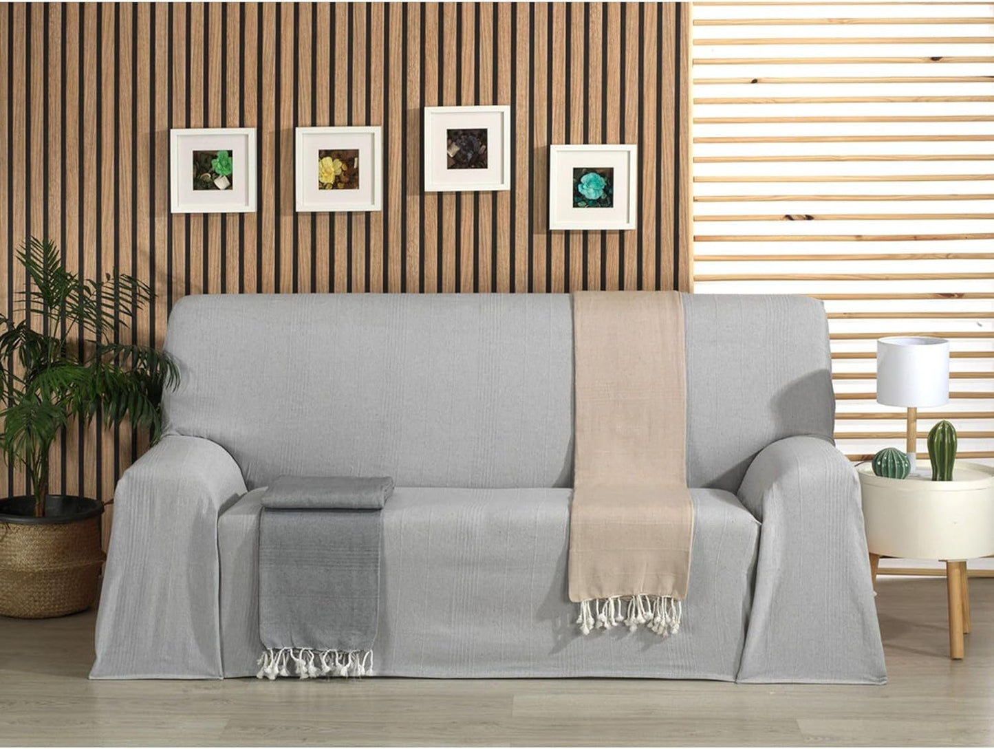 ECOMMERC3 multifunktionelt sengetæppe, størrelse 300 X 260 cm, til sofa eller seng, blåt multifunktionelt sengetæppe, dekorativt til sofa, seng, sofa Smid, let og elegant, blå Senge og tæpper Besuche den ECOMMERC3-Store