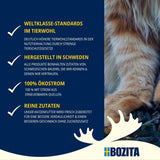 Bozita Mousse Kylling - 12 x 85 g våd kattefoder med en fin konsistens af mousse og kylling - kornfri opskrift, uden tilsat sukker - med postbiotika for at understøtte en sund tarmflora