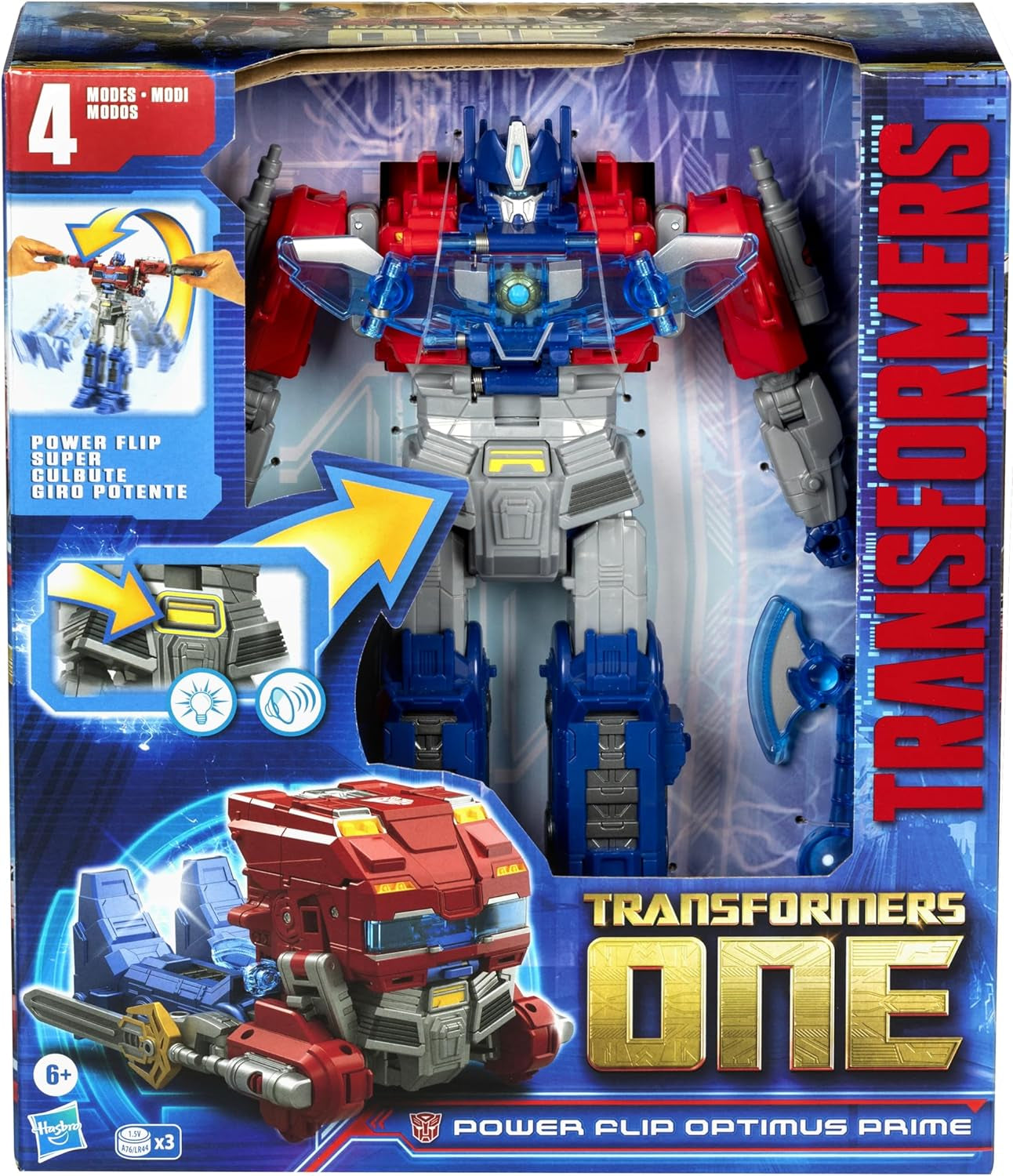 Transformers One Power Flip Optimus Prime (Orion Pax) interaktiv figur Actionfigurer Naty Shop