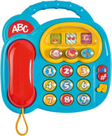 Simba 104010016 - ABC farvetelefon, babylegetøj, roterende billedskærm, sang, legetelefon, læringstelefon, med forskellige lyde, 20 cm, motoriske færdigheder, til småbørn, fra 6 måneder Babylegetøj Naty Shop