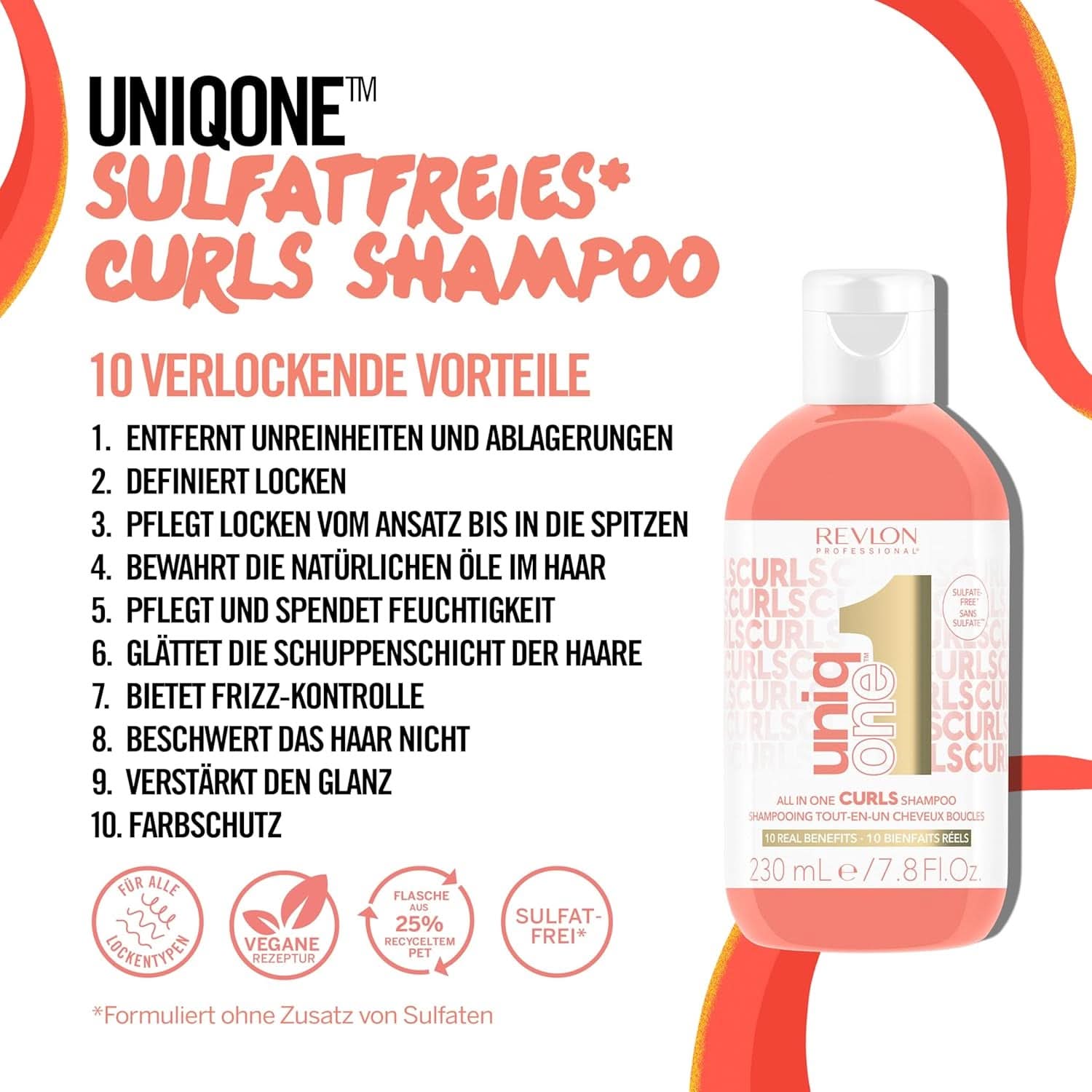 Revlon Professional UniqOne™ alt i én krøllebehandling 230 ml Naty Shop brusebad og bad