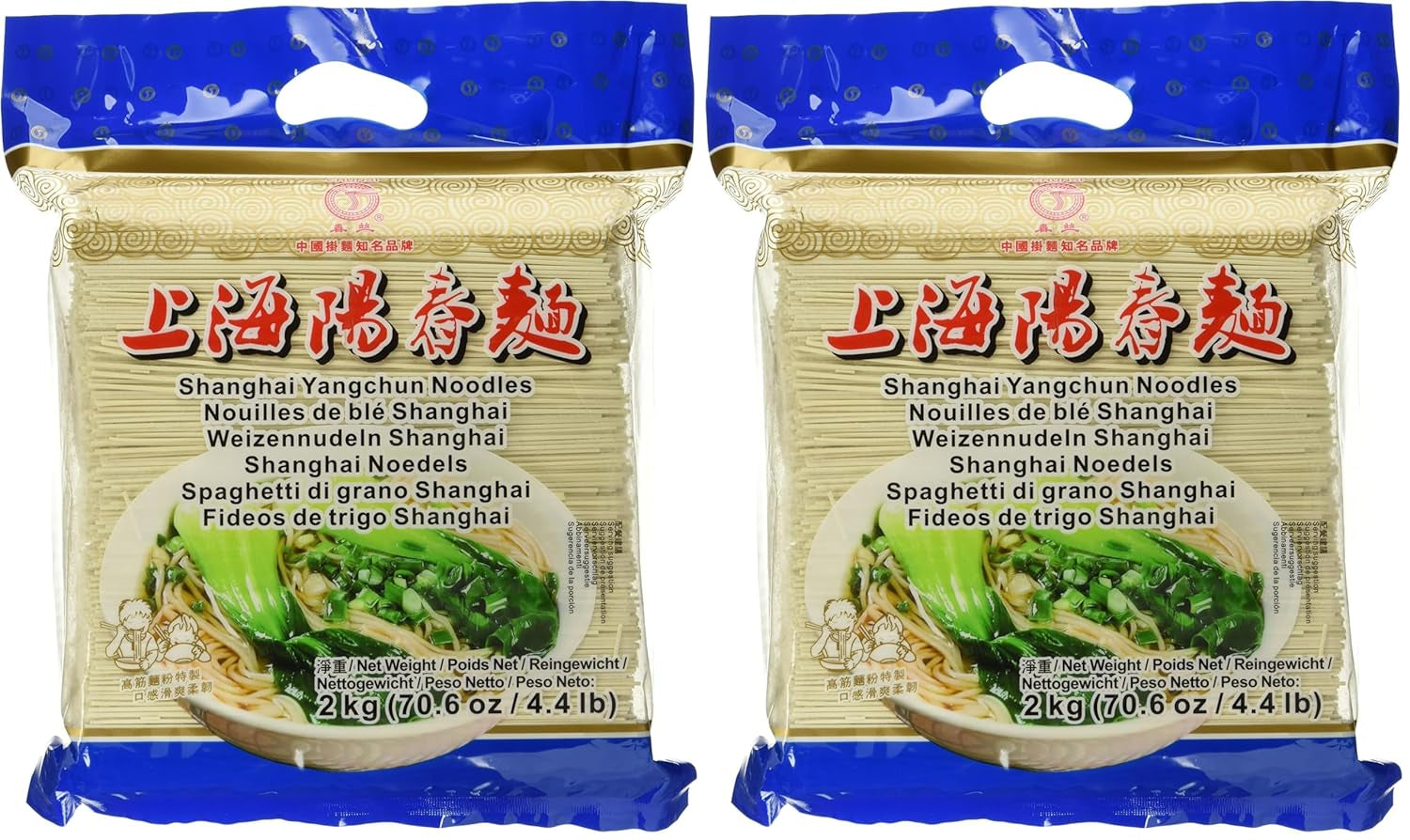 Hvedenudler (Shanghai), 1 pakke (1 x 2 kg)