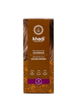 khadi GOLDBRAUN Urte-hårfarve Lys ravgul til blød og skinnende gyldenbrun hårfarve 100 % naturlig urte-hårfarve Naturlig og vegansk certificeret naturlig kosmetik 100 g Naty Shop gyldenbrun hårfarve 100 g (1 pakke) Enkelt