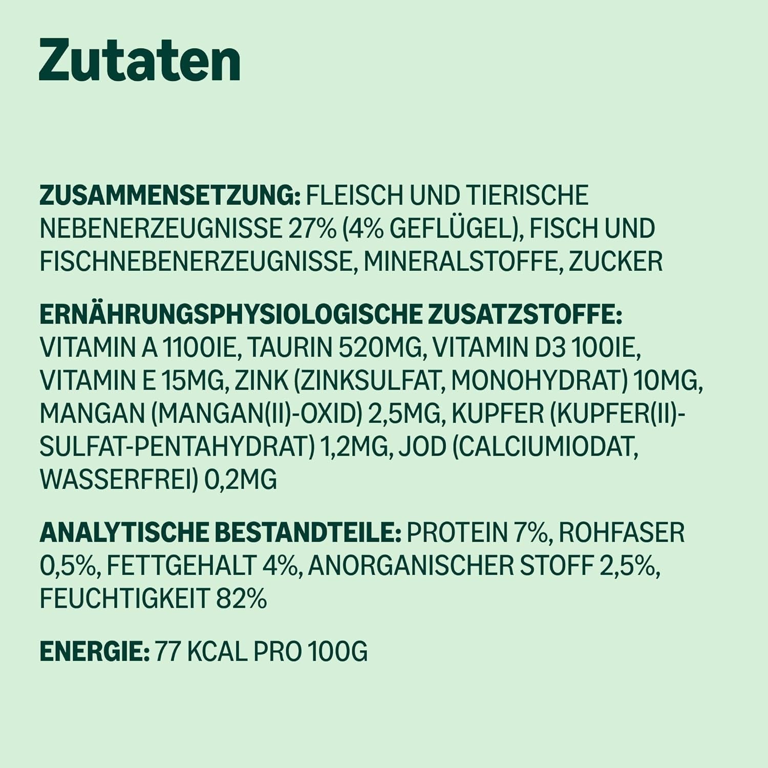 af Amazon Katzenfutter, nass, Dose, Stücke mit Geflügel in Sauce, 12 x 415 g