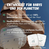 Eco Diapers Eco fra Naty Baby Eco Diapers - premium økologiske bleer, miljøvenlige, lavet af plantebaserede materialer, ideel til følsom babyhud (størrelse 5 - 80 stk.)
