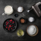 Tefal HT650E Power Mix Silence Håndmixer | 600 Watt | Variabel hastighedsregulator | Turbo-Und Auswurf-Funktion | Extreme Leisure Engine | Inkl. 2 Rührbesen Und 2 Knethaken | Wheat Kitchen Naty Shop