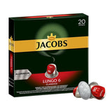 Kaffeekapsel Lungo Intenso, Intensitet 8 af 12, 10 x 20 Getränke & Kaffeekapseln Lungo Classico, Intensität 6 af 12, 20 Nespresso®*-kompatibel Kapsel, 10 x 20 Getränke