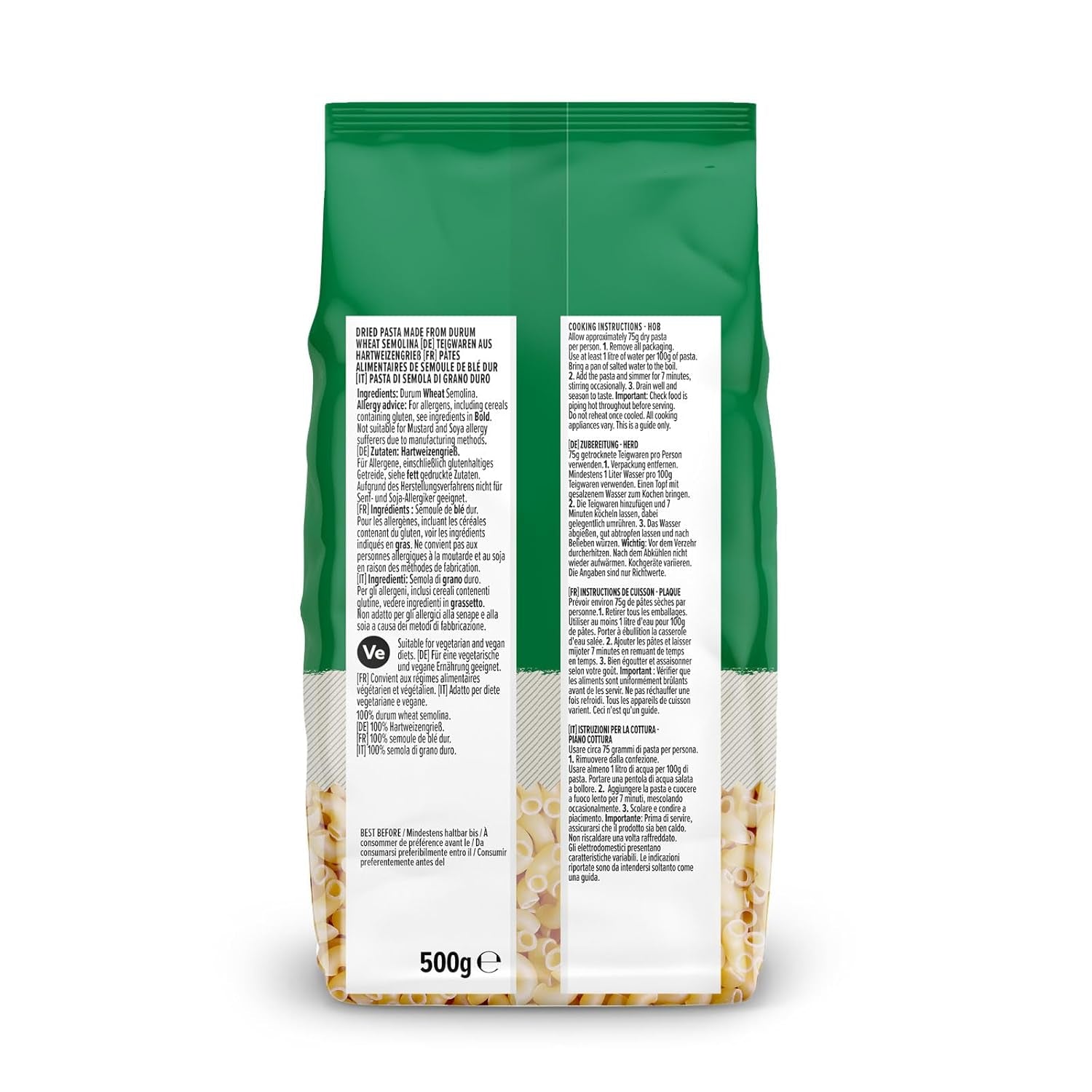 fra Amazon Coquillettes, 500g