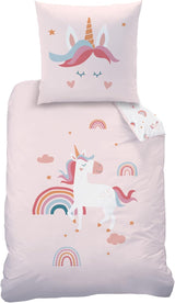 Børnesengesæt, Koala eller Unicorn, 100% bomuld Sengetøj - børn Naty Shop Unicorn