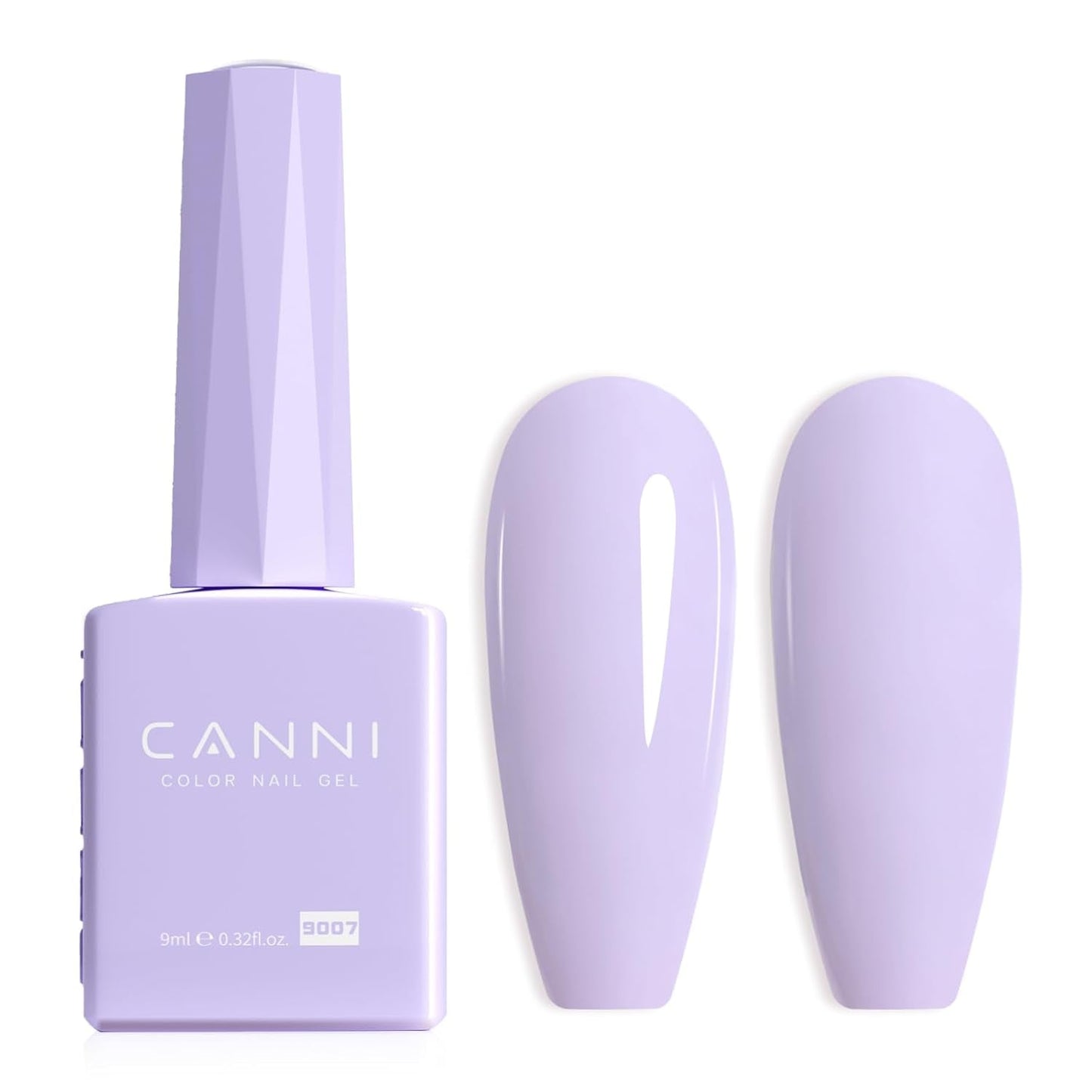CANNI gel neglelak, semi-permanent, mørk lilla, neglelak, UV gel, soak off, manicure