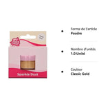 Funcakes Sparkle Dust Classic Gold: Glitterstøv i fødevarekvalitet til kagedekoration, Halal-certificeret