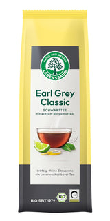 Lebensbaum Earl Grey klassisk sort te med naturlig bergamot og citronolie, harmonisk, aromatisk, 100 % økologisk, løs, 100 g