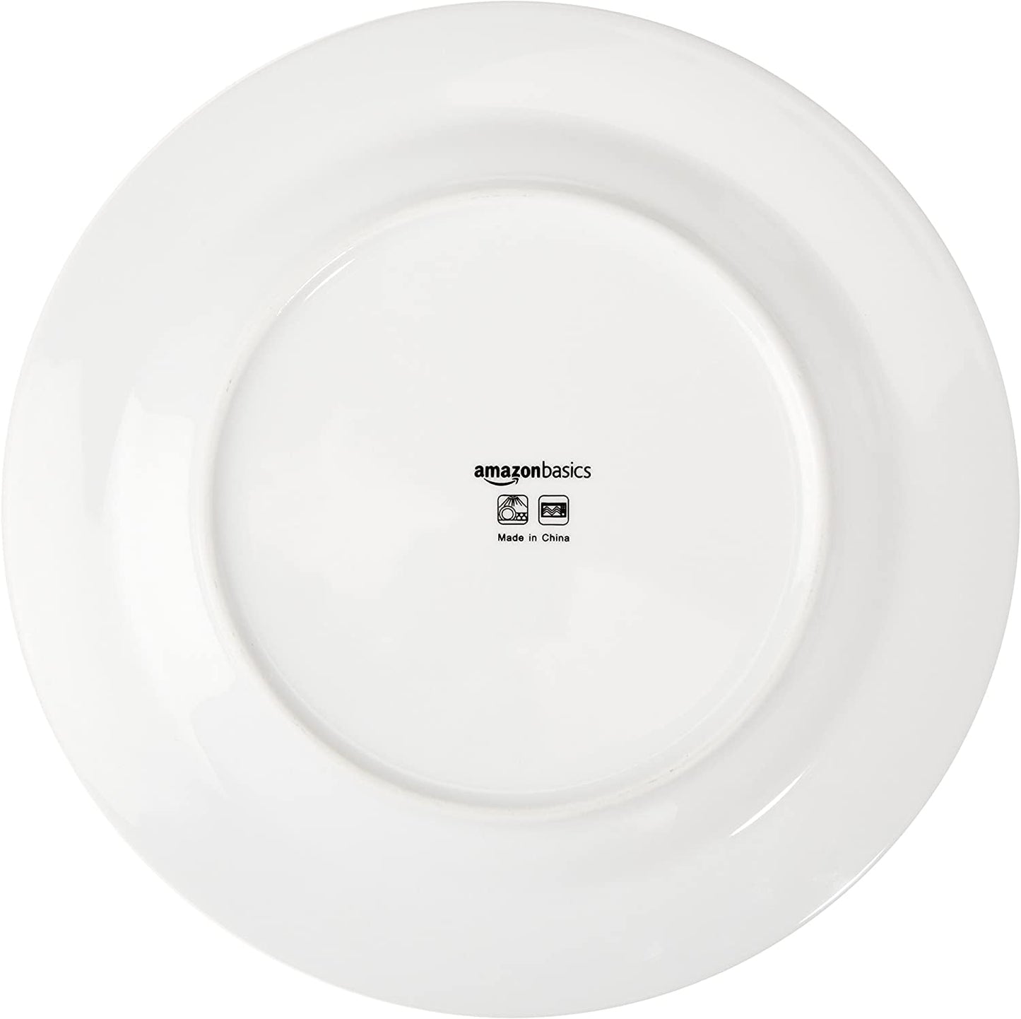 Amazon Basics Coffee Black Rim 16-delt porcelænssæt til 4