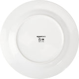 Amazon Basics Coffee Black Rim 16-delt porcelænssæt til 4