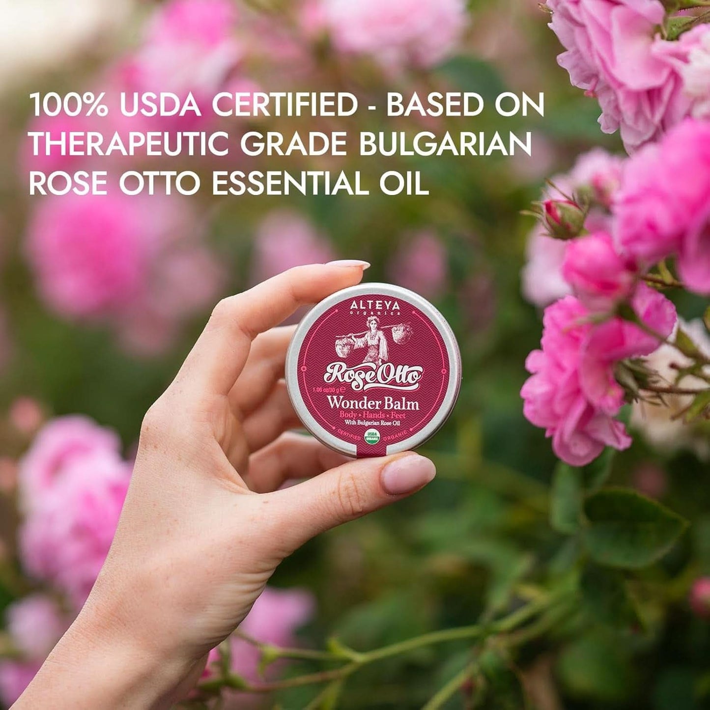 Alteya Organic Miracle Balm Rose 30 g Kosmetik og skønhed Naty Shop