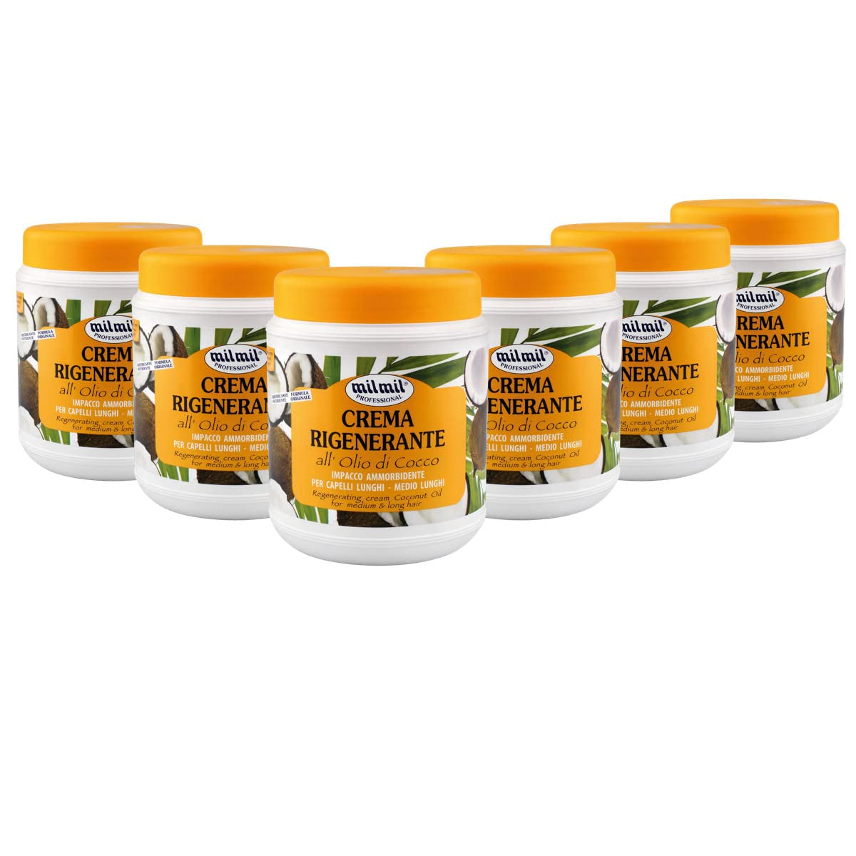 Mil Mil Regenerating Hair Cream Coconut Oil - 6000 ml Hårmaske Naty Shop Standard titel