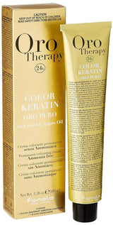 Fanola Oro Therapy Color Keratin 5.0 100ml Hårfarve Naty Shop 7.4 Medium blond kobber