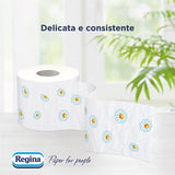 Regina Cartacamomilla - 8 ruller toiletpapir, 300 fluffy ark, 3-lags, blød og fast, genanvendelig papiremballage