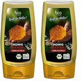Biozentrale Økologisk akaciehonning | 350 g Økologisk honning fra hvide akacieblomster | Ideel som smørepålæg Økologisk honning til te | Alternativ til honningkagehonning (2-pak)