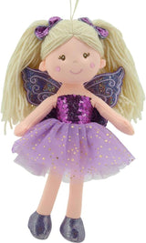 11766 Stofdukke Fairy Plys Legetøj Prinsesse 30 cm Lilla