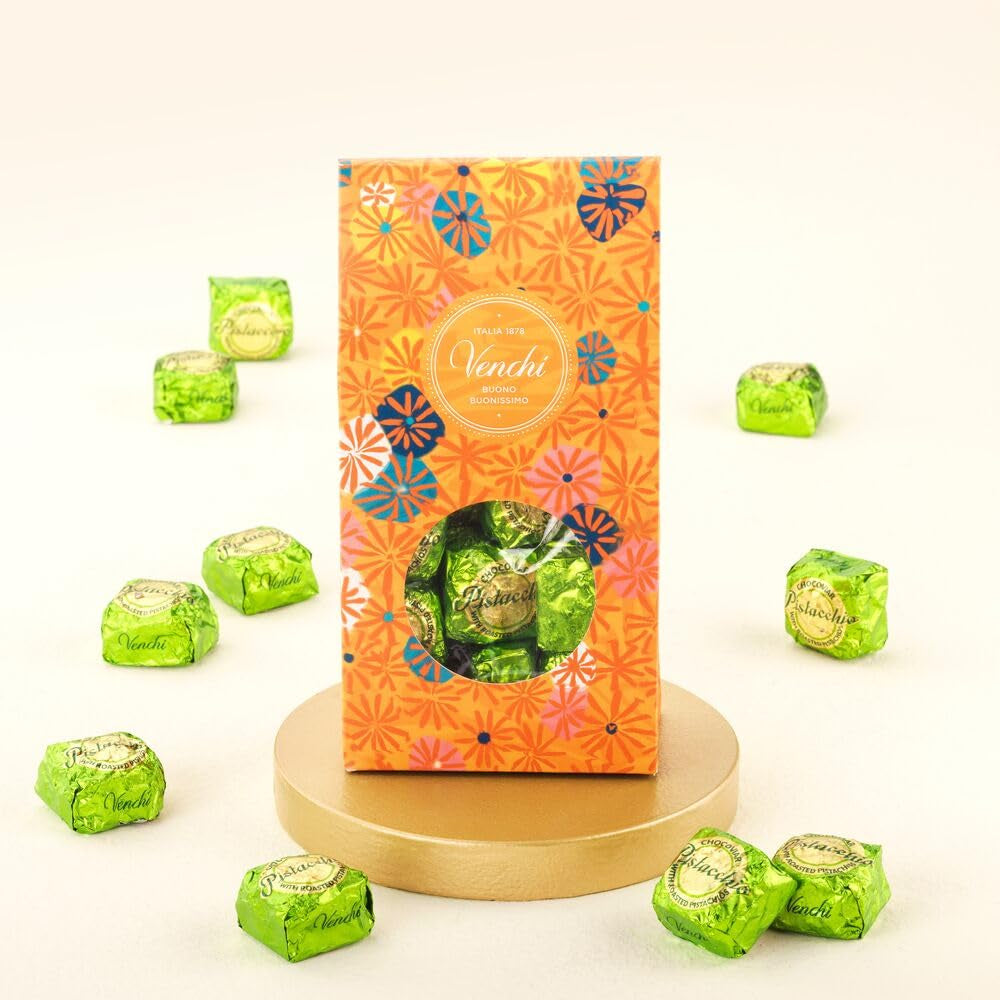 Venchi – Murrine Collection – diverse praliner med pistacie, chokobær, 310 gram Naty Shop