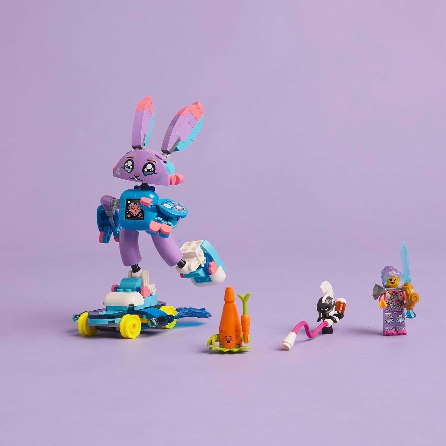 LEGO Dreamzzz Izzie og Bunchurro Spillekaninen, legetøj til børn fra 7+, 2-i-1 legesæt med helteminifigur og cyberling for en fantasifuld legeoplevelse 71490 byggesæt Besuche den LEGO-Store