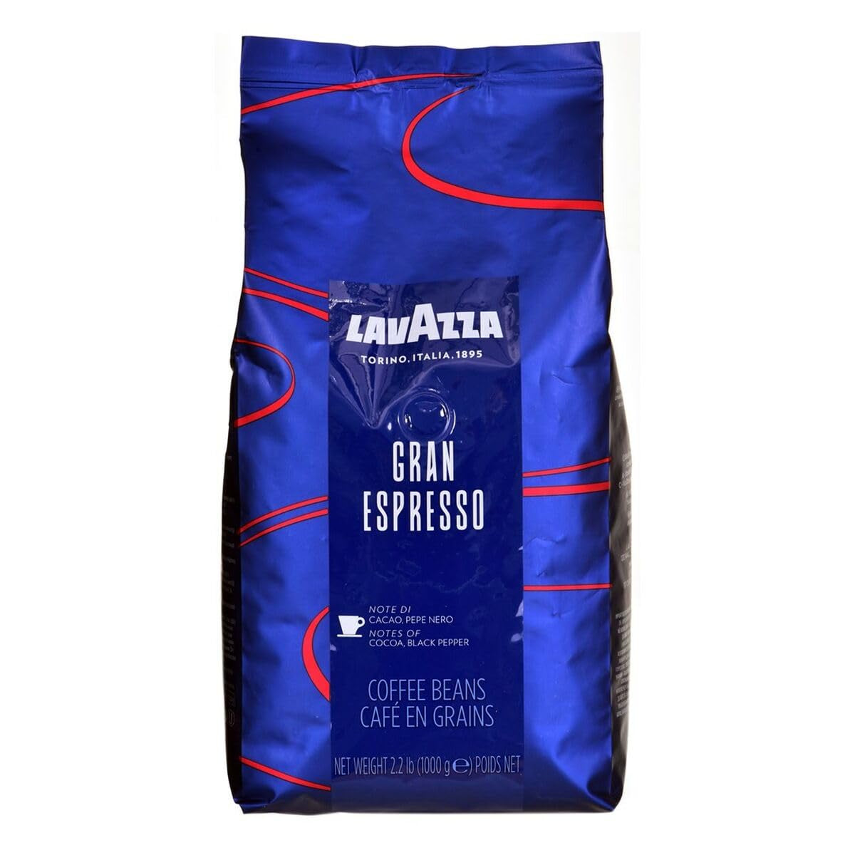 3 x Lavazza Grand Espresso kaffe, hele bønner, 1000g