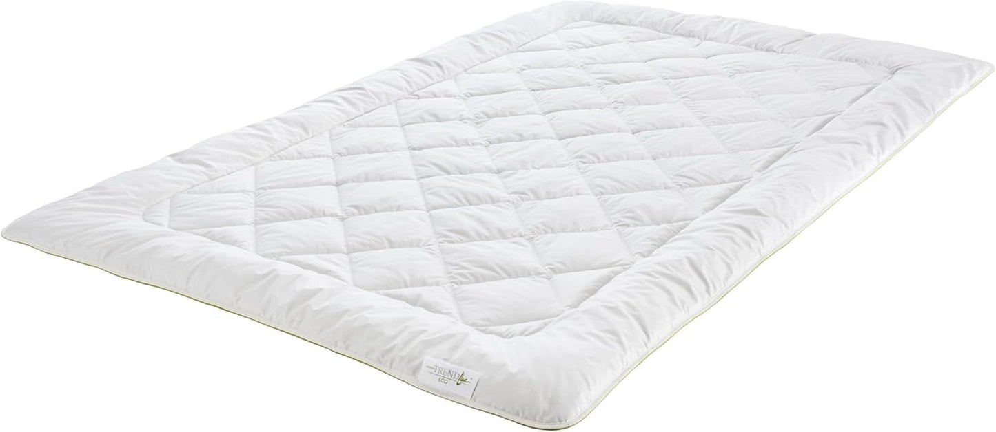 Badenia Trendline Eco Quilt Camel Letvægts 155 X 220 Cm, hvid, Oeko-Tex certificeret, produceret i henhold til den tyske kvalitetsstandard Quilts og dyner Naty Shop