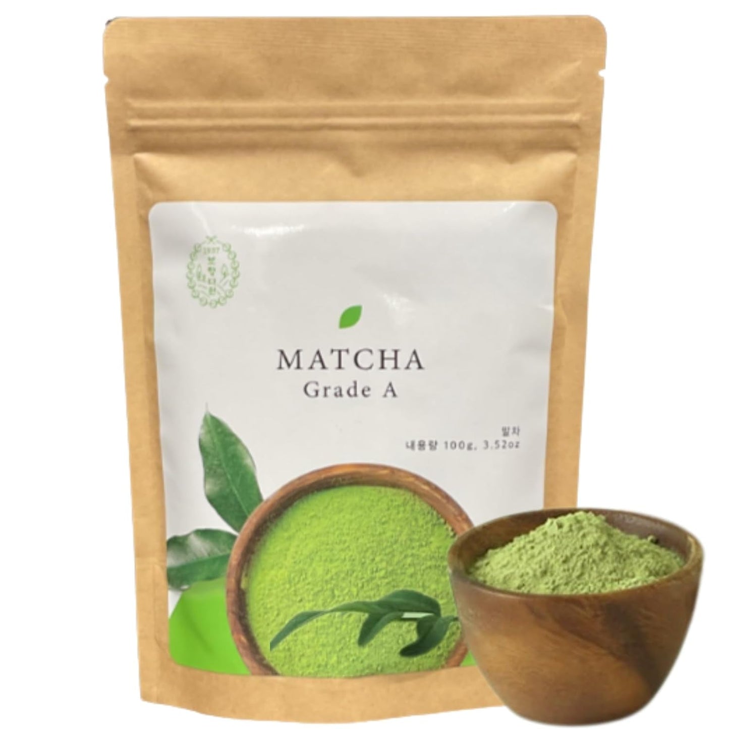 Bohyang Garden Matcha Powder 100g – Premium grøn te fra Sydkorea | Finmalet og traditionsrig | Til lattes, smoothies, bagning og personlig pleje ritualer | Matcha pulver i genlukkelig pose