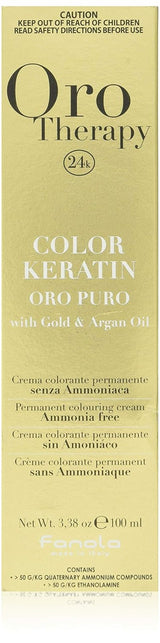 Fanola Oro Therapy Color Keratin 5.0 100ml Hårfarve Naty Shop 10.13 Blond Platinum Beige Extra