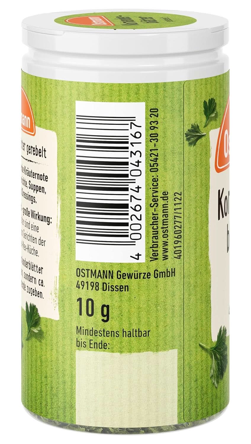 Ostmann - Korianderblade, 10 gram Condimente Naty Shop
