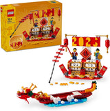 LEGO Feriekalender, Kinesisk julegave til drenge og piger, Månenytårsbyggesæt, Giver børn mulighed for at lege fantasifuldt, Festlegetøj, Kinesisk nytårsdekoration 40678 Byggesæt Besuche den LEGO-Store Standardtitel