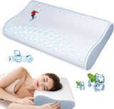 Nakkesmertelindring Kølende nakkepude Memory Foam Puder til Sove Cervikal Pude til Nakke og Skulder Smerter Ergonomisk Sengepude Nakkestøttepude til Mave Ryg Sveller Cervikal Ortopædiske Puder Naty Shop Memory Foam Pude