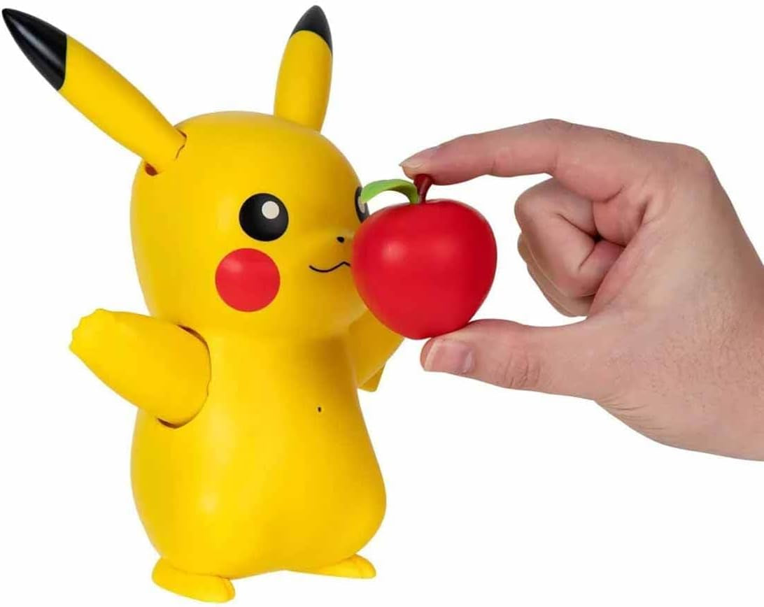 Pokémon PKW3330 - Deluxe My Partner Pikachu, Officiel Pikachu med lys, lyd og bevægelse Actionfigurer Naty Shop