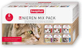 BEAPHAR – Renal Diet Mixed Package – Fuldfoder til katte med kronisk nyresvigt – Til understøttelse af nyrefunktionen – 6 x 100 g