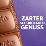 Milka Black Milk – Alpine sort chokolade med mælk og cremet nougatfyld – 85 g (pakke med 5)