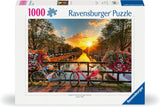 Ravensburger Puslespil 12000662 1000 stykker Cykler i Amsterdam - Farverigt puslespil til voksne og børn i gennemprøvet Ravensburger-kvalitet Puslespil Naty Shop
