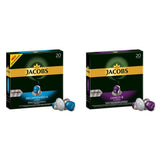 Jacobs Kaffeekapseln Lungo Decaffeinato- Intensität 6, 10er Pack, 10 x 20 Getränke & Kaffeekapseln Lungo Intenso, Intensität 8 af 12, 200 Nespresso®*-kompatibel Kapsel, 10 x 20 Getränke