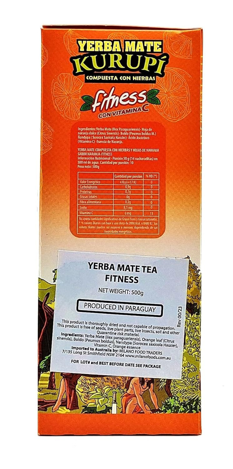 Yerba Mate Tea 500G |  Fitness 500G | Yerba Mate urtete