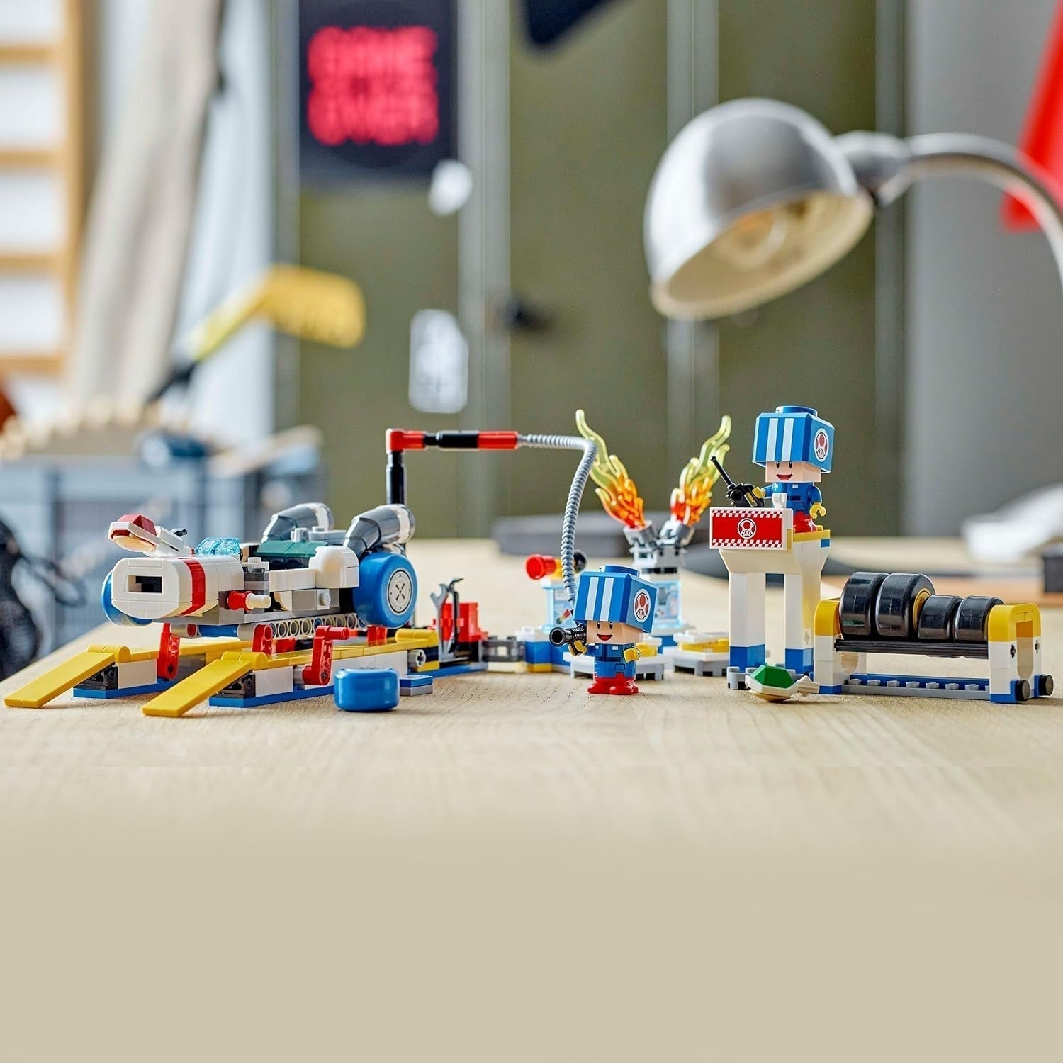LEGO Super Mario: Mario Kart - Toad's Workshop, Nintendo-figur, tilpasseligt legetøj, eventyrsæt, gave til drenge, piger og spillere fra 8 år 72035 Byggesæt Besuche den LEGO-Store