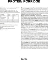 Komplet proteinhavregryn, bulk, havregryn med højt proteinindhold, valle, fiberrigt, proteingrød, uden smag, 1 kg